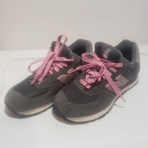New Balance Womens Athletic Shoes 574 W574MPS Grey Pink Size 7 B